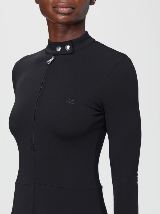 25FW 쿠레쥬 롱 원피스 325JR0685JS0220 9999 Black - COURREGES