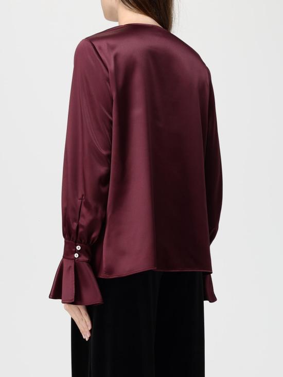 25FW 핑코 블라우스 105961A2YM R57 Burgundy - PINKO