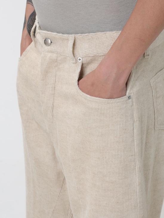 25FW 릭 오웬스 스트레이트 팬츠 RU02E1333MLC 21 Natural - RICK OWENS