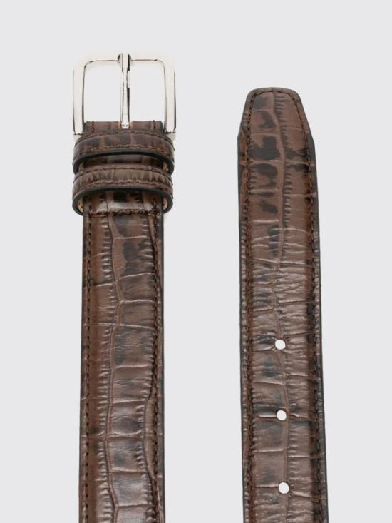 25FW 코데라 레귤러 벨트 253087 BROWN CROCODILE Brown - CORDERA