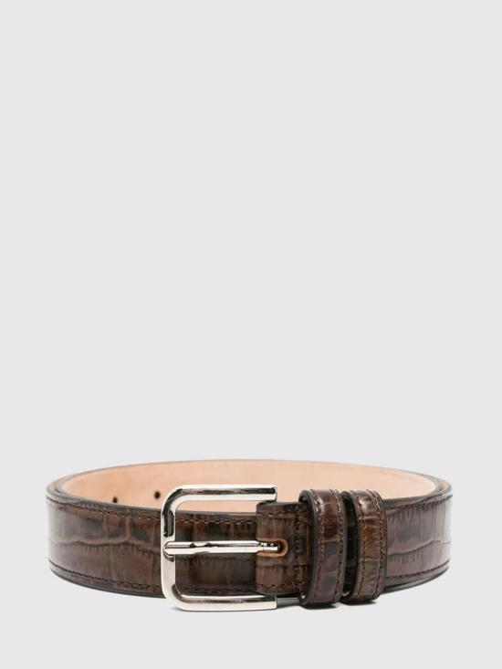 25FW 코데라 레귤러 벨트 253087 BROWN CROCODILE Brown