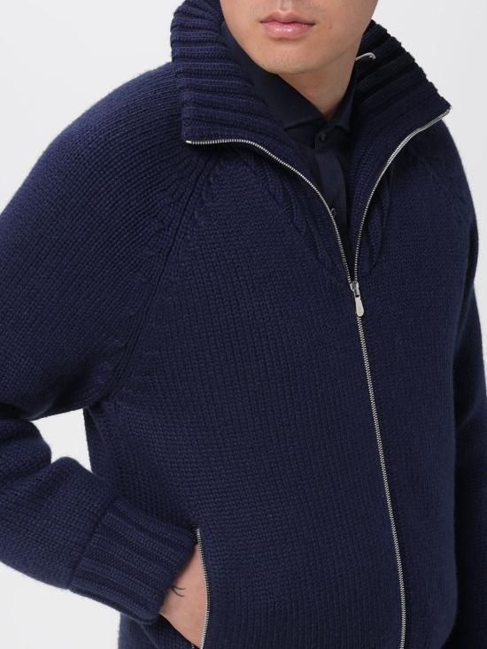 25FW 브루넬로 쿠치넬리 피우마 캐시미어 가디건 MA2300616 CTF15 Blue - BRUNELLO CUCINELLI