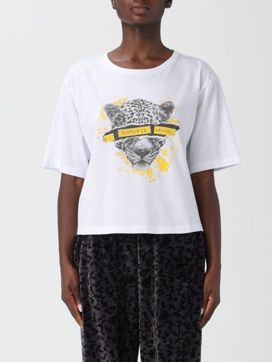 25FW 엠포리오 아르마니 반팔 티셔츠 7W000663AF12957 U0002 White