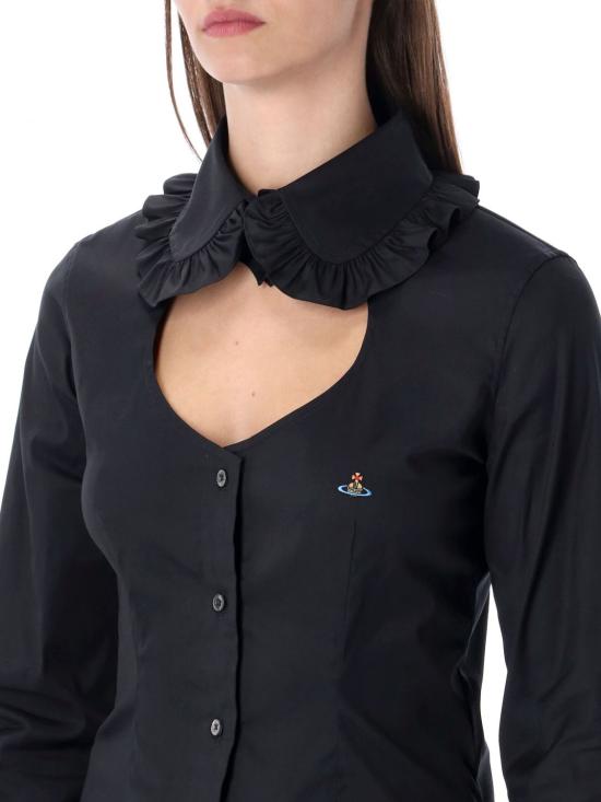 25FW 비비안웨스트우드 셔츠 1501006CW018M N401 Black - VIVIENNE WESTWOOD