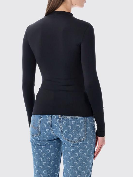 25FW 마린세르 반팔 티셔츠 WTS005ACJER0094 BK99 Black - MARINE SERRE