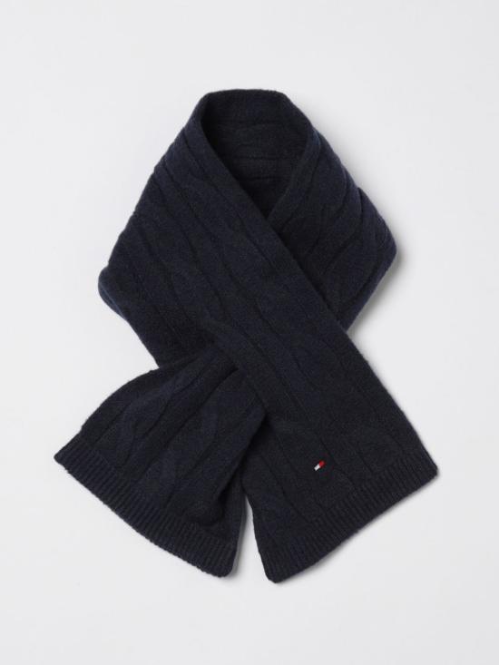 25FW [키즈] 타미힐피거 스카프 KN0KN02081 C1G Blue - TOMMY HILFIGER