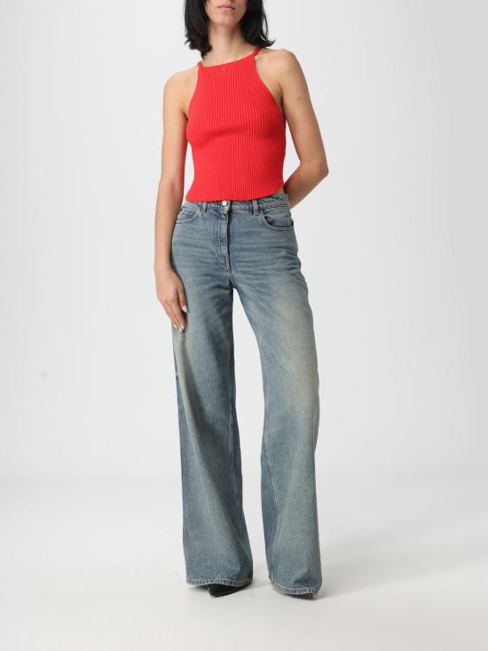 25FW 쿠레쥬 민소매 티셔츠 325MT0450FI0001 4040 Red - COURREGES