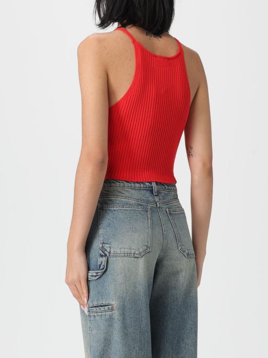 25FW 쿠레쥬 민소매 티셔츠 325MT0450FI0001 4040 Red - COURREGES