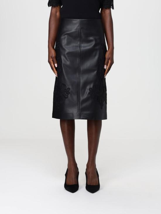 25FW 트윈셋 미디 스커트 252TT2011 00006 Black