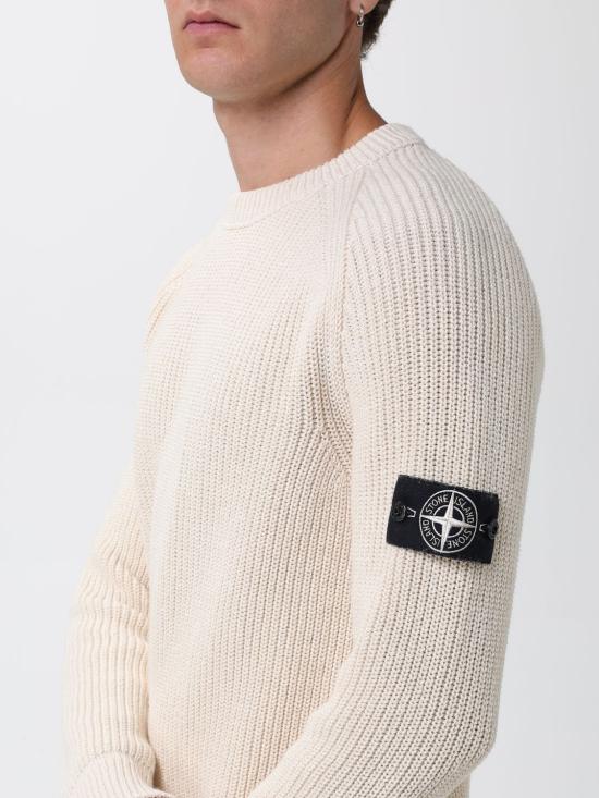 25FW 스톤 아일랜드 스웨터 5100012S00TA v0093 Ivory - STONE ISLAND
