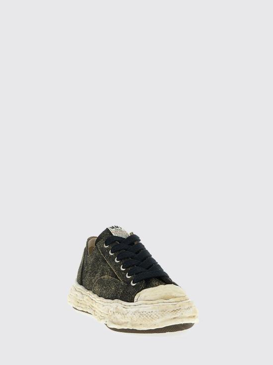 25FW 메종 미하라 야스히로 피터슨23 OG 솔 빈티지 스웨이드 로우탑 스니커즈 A15FW724 Black - MAISON MIHARA YASUHIRO