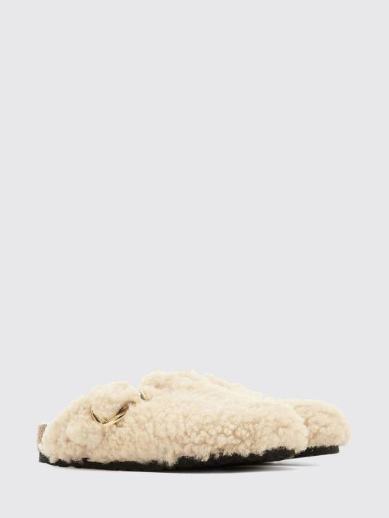 25FW 버켄스탁 BOSTON 보스톤 빅버클 테디 시어링 뮬 1025664 Milk - BIRKENSTOCK