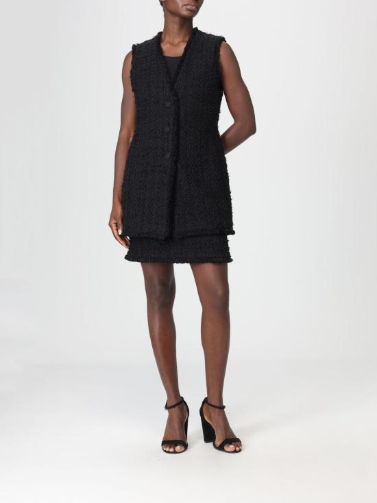 25FW 보스 미디 스커트 50548094 960 Black - BOSS