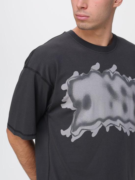 25FW 디젤 반팔 티셔츠 A215640TKCI 93R Grey - DIESEL