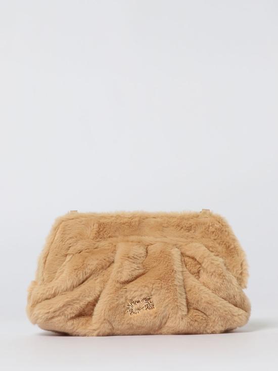 25FW 시크릿 폰 폰 클러치/파우치 MARGARET FUR CLUTCH M Camel