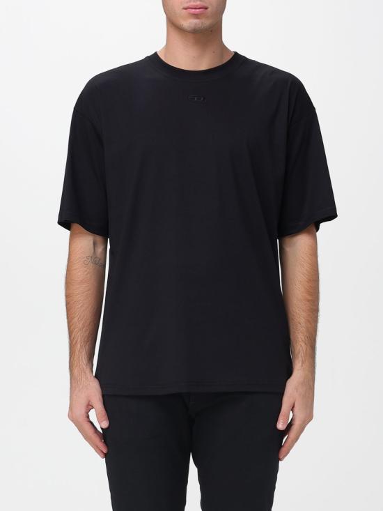 25FW 디젤 반팔 티셔츠 A215620PLAT 9XX Black