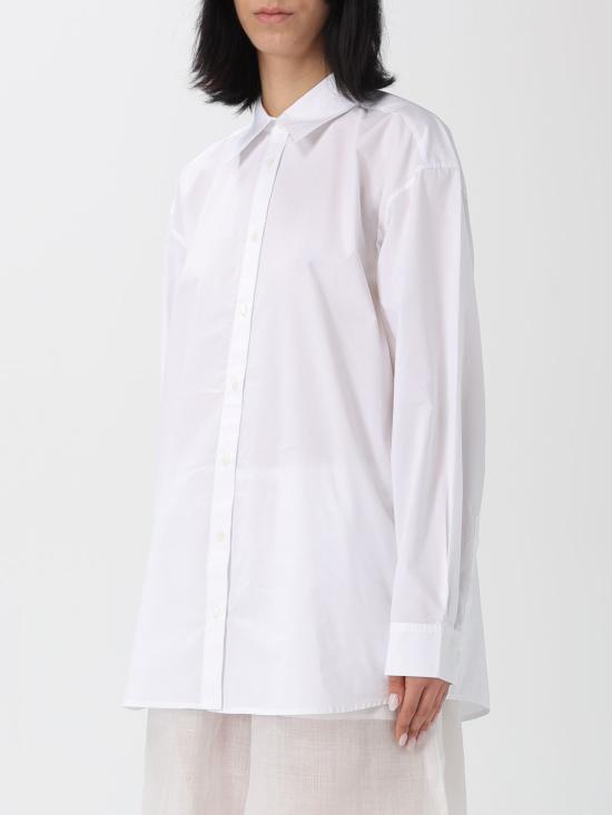 25FW 토템 블라우스 252WRT0480FB0415 047 White - TOTEME