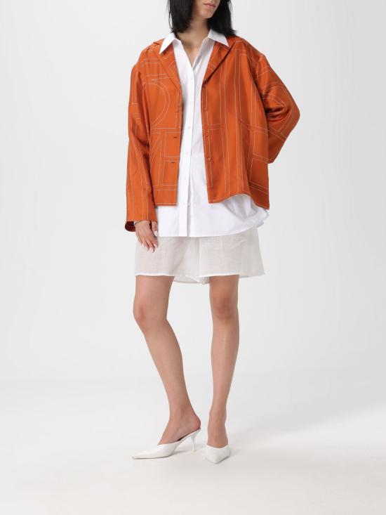 25FW 토템 블라우스 252WRT0480FB0415 047 White - TOTEME