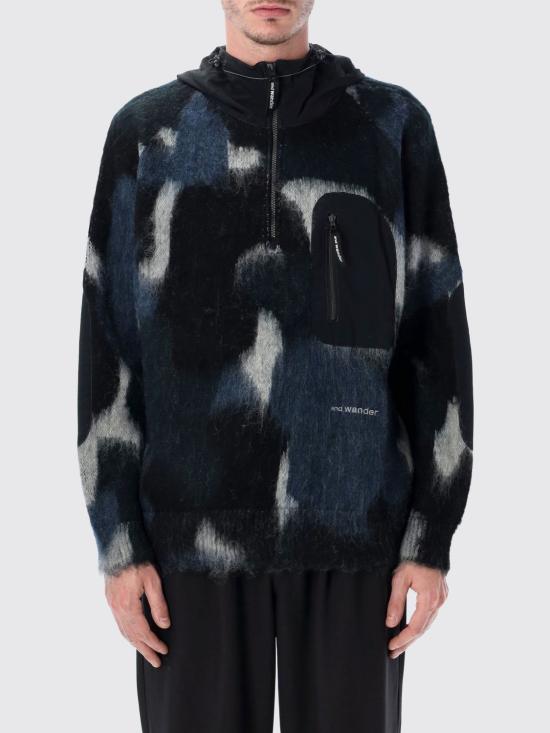 25FW 앤드원더 긴팔 티셔츠 5745284063 404 Black