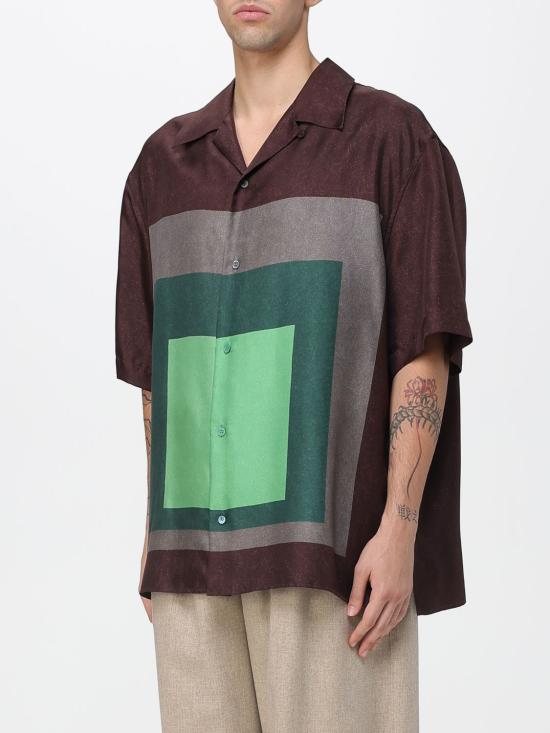 25FW 로에베 반팔 셔츠 H526Y05XAD 6843 Brown - LOEWE