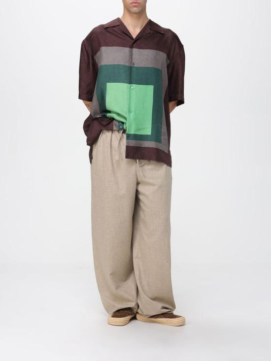 25FW 로에베 반팔 셔츠 H526Y05XAD 6843 Brown - LOEWE