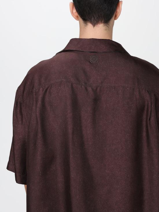 25FW 로에베 반팔 셔츠 H526Y05XAD 6843 Brown - LOEWE