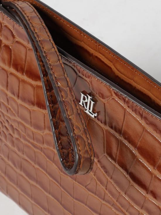 25FW 랄프 로렌 클러치/파우치 432969466 010 Tobacco - RALPH LAUREN