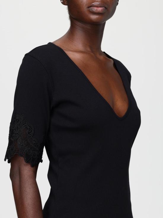 25FW 트윈셋 반팔 티셔츠 252TT2170 00006 Black - TWINSET