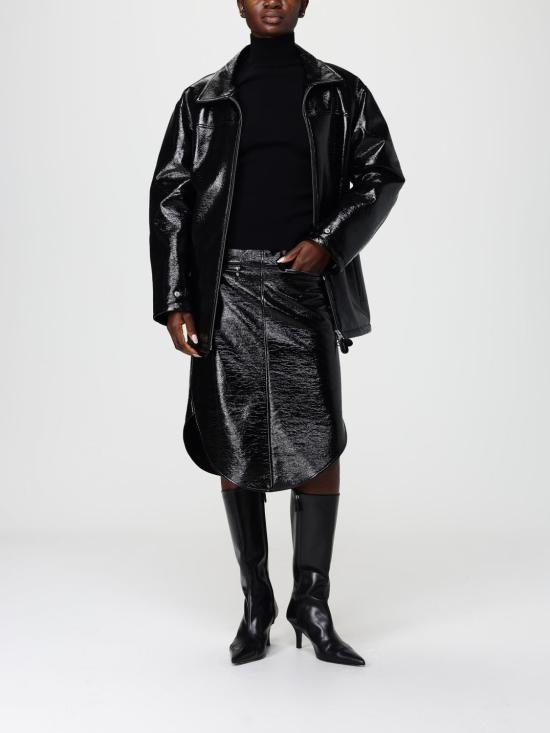 25FW 쿠레쥬 가죽 자켓 425CBL322VY0014 9999 Black - COURREGES