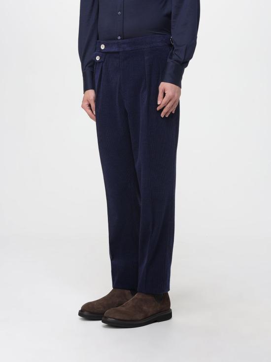 25FW 브루넬로 쿠치넬리 스트레이트 팬츠 MV415L00M C011 Blue - BRUNELLO CUCINELLI