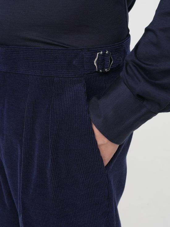 25FW 브루넬로 쿠치넬리 스트레이트 팬츠 MV415L00M C011 Blue - BRUNELLO CUCINELLI