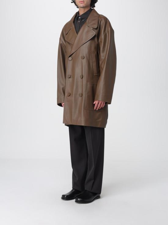 25FW 펜디 가죽 자켓 FPJ897AQOI F1LUZ Walnut - FENDI