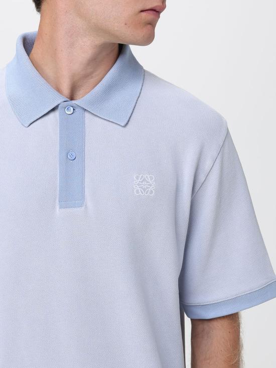 25FW 로에베 폴로 티셔츠 H526Y23X77 5140 Gnawed Blue - LOEWE