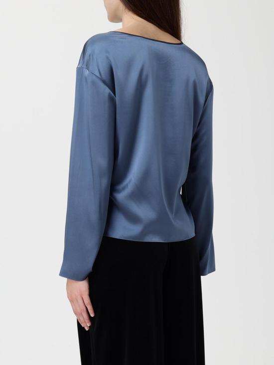 25FW 엠포리오 아르마니 블라우스 EW002198AF17300 U9302 Blue - EMPORIO ARMANI