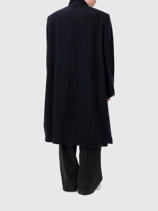 25FW 발렌시아가 더블 브레스티드 코트 838930TSU08 4100 Blue - BALENCIAGA