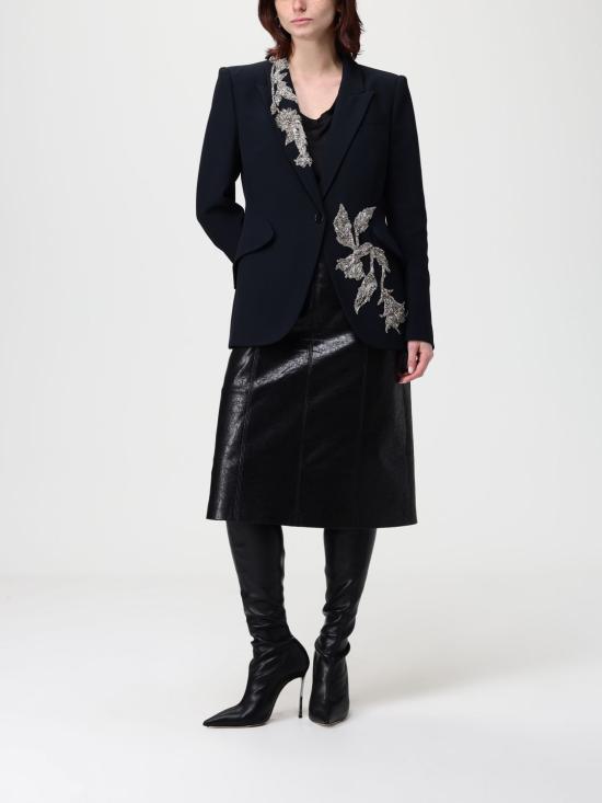 25FW 알렉산더 맥퀸 자켓 830472QEAAA 1000 Black - ALEXANDER MCQUEEN