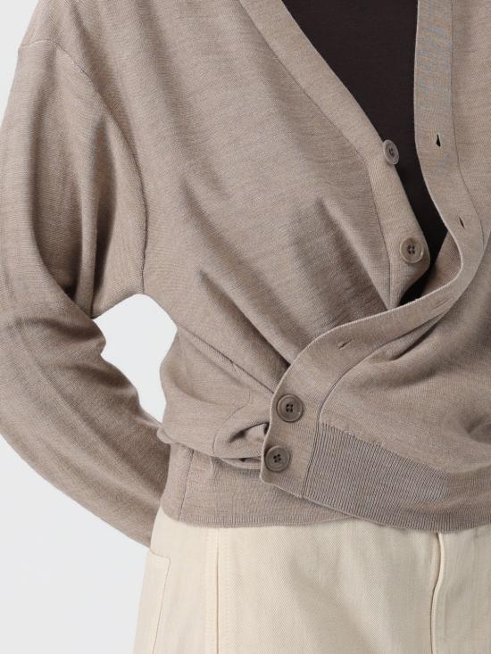 25FW 르메르 릴렉스드 트위스트 가디건 TO1082DLK0874 46 Grey - LEMAIRE