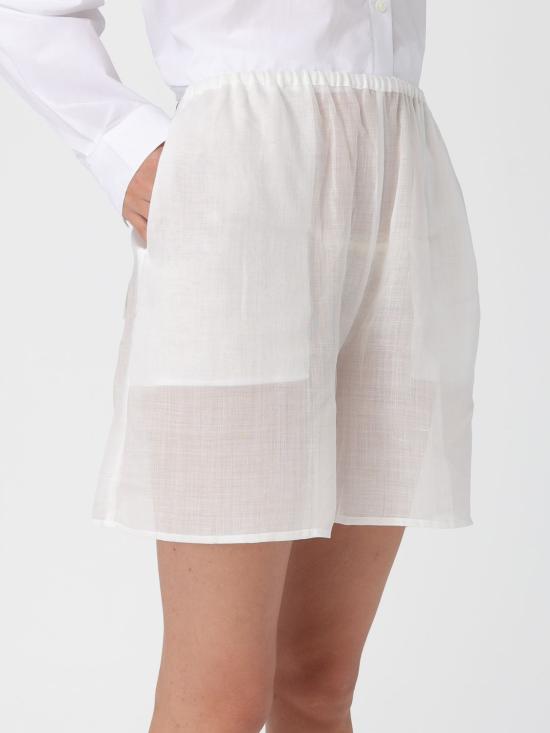 25FW 토템 숏팬츠 253WRB0321FB0434 047 White - TOTEME