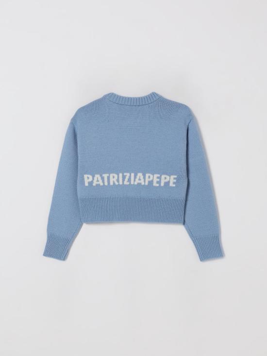 25FW [키즈] 파트리지아페페 풀오버 7K0069K282 CA86 Blue - PATRIZIA PEPE
