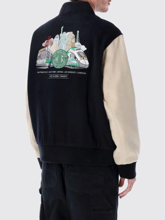 25FW 허프 봄버 자켓 JK00476 NAVY Blue - HUF