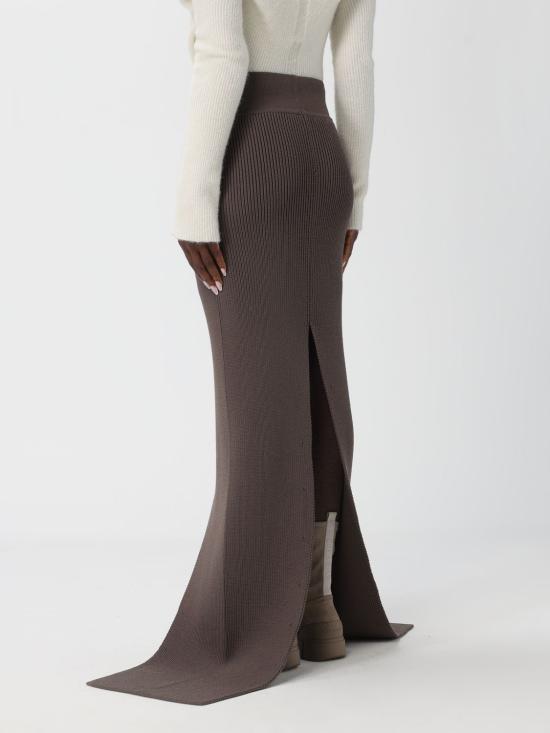 25FW 릭 오웬스 롱 스커트 RO02E4672KWVH 78 Grey - RICK OWENS