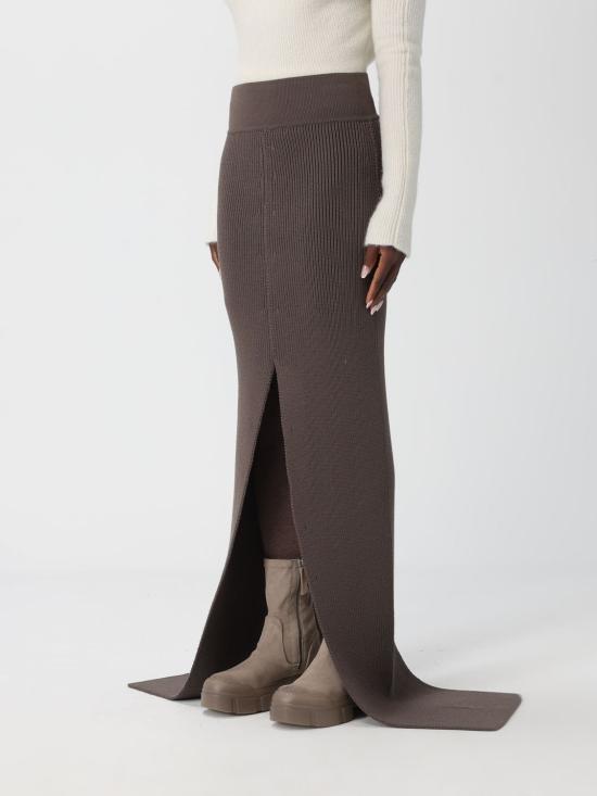 25FW 릭 오웬스 롱 스커트 RO02E4672KWVH 78 Grey - RICK OWENS