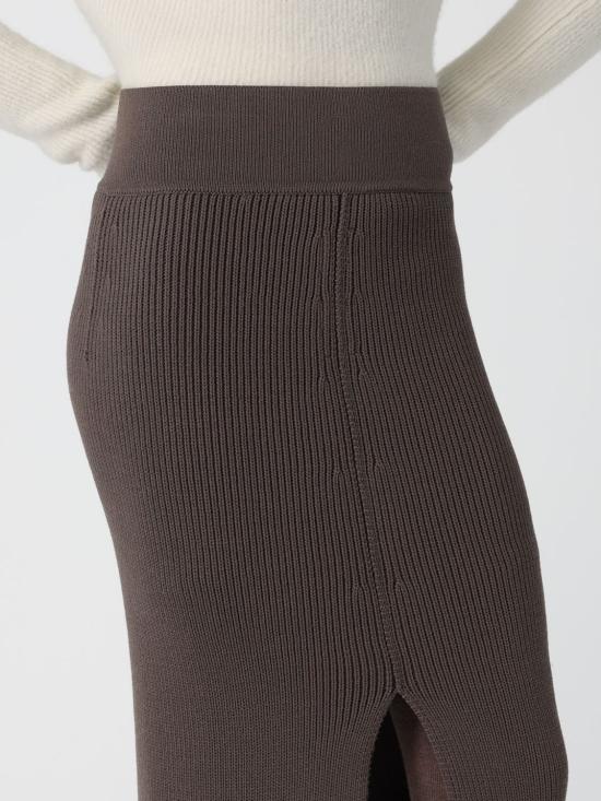 25FW 릭 오웬스 롱 스커트 RO02E4672KWVH 78 Grey - RICK OWENS