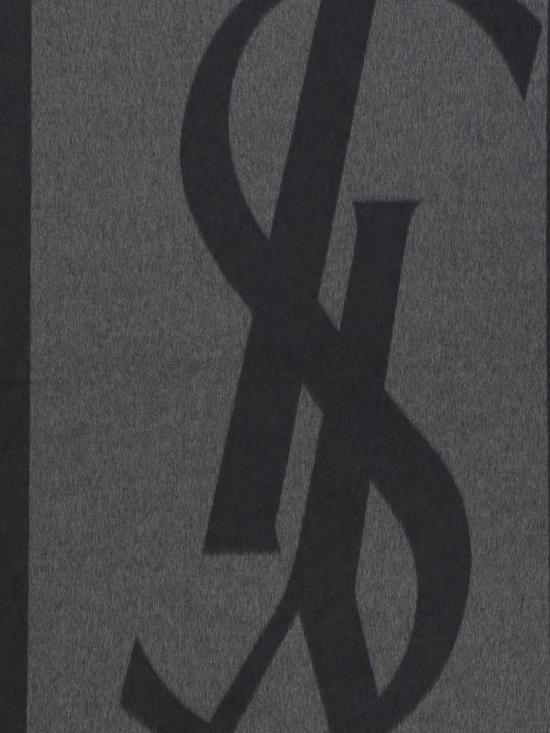 25FW 생로랑 실크 자카드 캐시미어 스카프 7948613Y009 1261 Grey - SAINT LAURENT