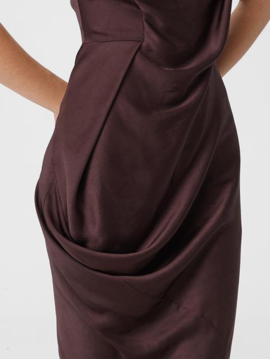 25FW 비비안웨스트우드 롱 원피스 110103A5W01AD D401 Brown - VIVIENNE WESTWOOD