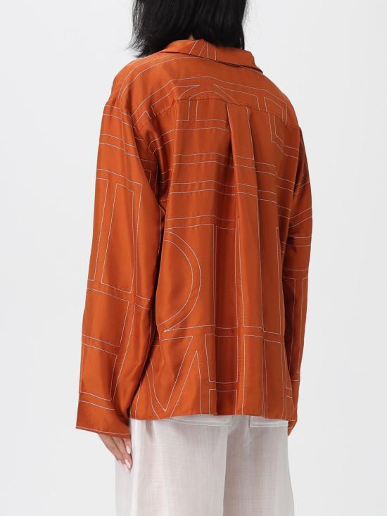 25FW 토템 셔츠 241WRT976FB0089 161 Brown - TOTEME