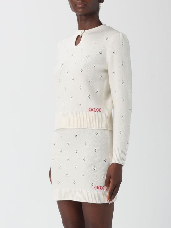 25FW 끌로에 스웨터 CH25WMP08590 107 White - CHLOE
