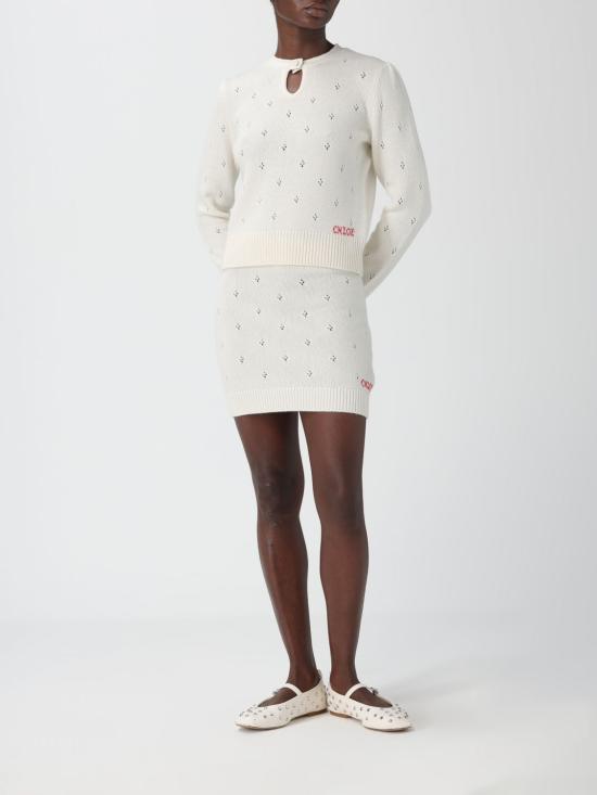 25FW 끌로에 스웨터 CH25WMP08590 107 White - CHLOE