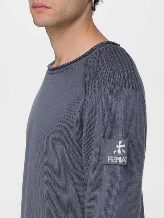 25FW 프리미아타 스웨터 PMG22 WOOL Grey - PREMIATA