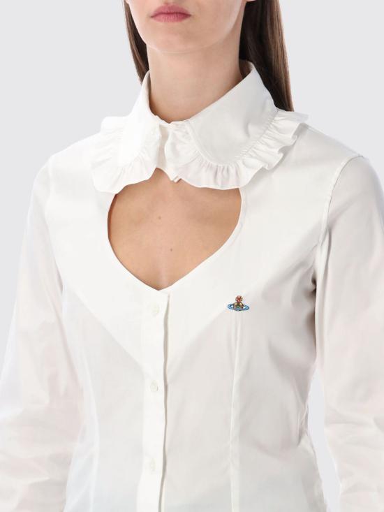 25FW 비비안웨스트우드 셔츠 1501006CW018M A401 White - VIVIENNE WESTWOOD